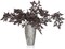 3 Pack Artificial Cimicifuga Plant Stems - 32" Faux Plum Cimicifuga Ramosa Leaf Spray - Tall Silk Fall Foliage Branches for Home Vase, Farmhouse Mantel, and Autumn Wedding Decor
